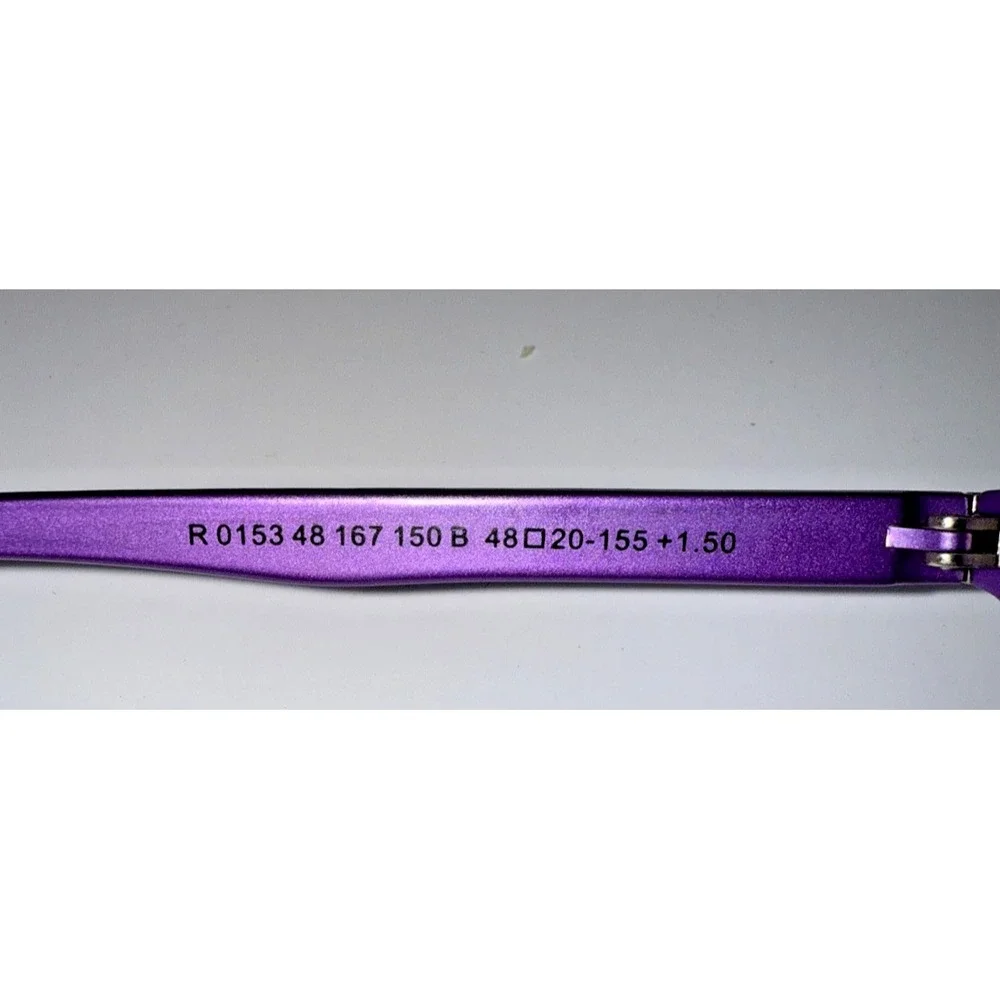 Stylish Airport Eyewear Purple Round Eyeglass Frames‎ 48-20-155 - Chic & Modern - Picture 5 of 6